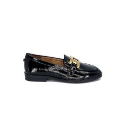 Ivoire0317a Ivoire 2200127-1301 Cuir Vernis Noir Mocassins