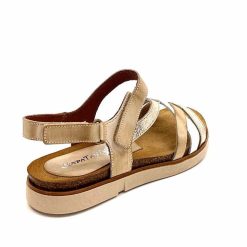 Ivoire0576a Xapatan 1633 Cuir Beige Blanc Or Plateformes