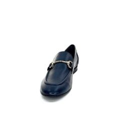 Ivoire0236a Ivoire 54564Dl Cuir Bleu Marine Mocassins