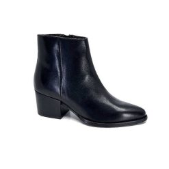 Ivoire0104a Ivoire 46105 Cuir Noir Bottines