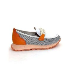 Hispanitas Hispanitas Hv 243461 Cuir Blanc Orange Mocassins