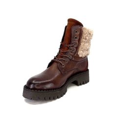 Ivoire0460a Ivoire Viyan Cuir Marron Bottines