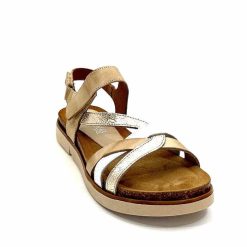 Ivoire0576a Xapatan 1633 Cuir Beige Blanc Or Plateformes