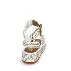 Ivoire0467a Fiorina S148 J699 Raffia Blanc Dore Plateformes