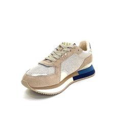 No Name No Name Mia Jogger W Daim Beige Bleu Baskets