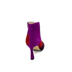 l'arianna L'Arianna Tr1672 Daim Prune Rouge Fushia Bottines