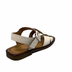 Ivoire0401a Ivoire 500.4314 Cuir Creme Sandales