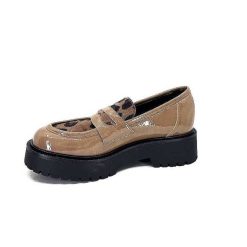 Ivoire0130a Ivoire 1M4883 Cuir Vernis Marron Mocassins