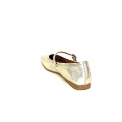 We Do Ivoire 55362 Cuir Metal Dore Ballerines