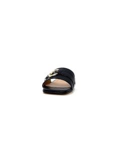 Ivoire0346a Ivoire 22682 Cuir Noir Mules