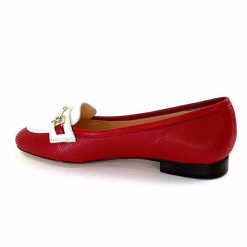 Ivoire0200 Ivoire 8002 For Cuir Rouge Blanc Ballerines