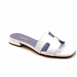 Ivoire0248 Ivoire 5237 Vernis Blanc Mules