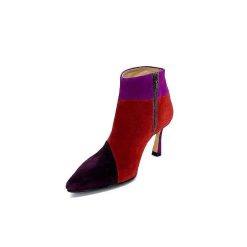 l'arianna L'Arianna Tr1672 Daim Prune Rouge Fushia Bottines