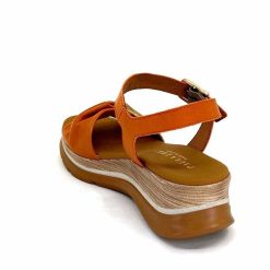 Paula Urban Paula Urban 24611 Cuir Orange Blanc Plateformes