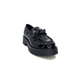 Ivoire0130a Ivoire 1M4158 Cuir Vernis Noir Mocassins