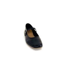 We Do Ivoire 55362 Cuir Noir Ballerines