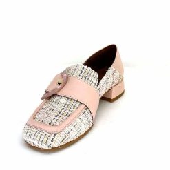 Philippe Morvan Philippe Morvan 5030 Pm01 Cuir & Textile Rose Mocassins