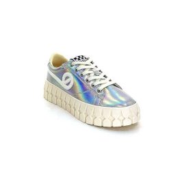 No Name No Name Play Sneaker W Cuir Argent Irise Baskets