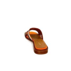 JHay Jhay 2305 Cuir Orange Marron Blanc Mules