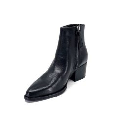 Ivoire0104a Ivoire 46105 Cuir Noir Bottines