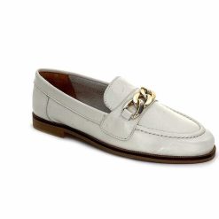 Ivoire0209b Ivoire 12779 Cuir Beige Creme Mocassins