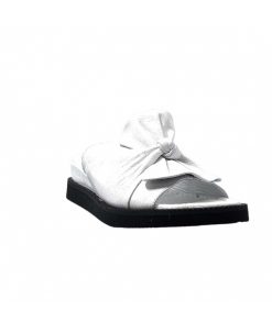 Ivoire-354 Ivoire 107 911 Cuir Blanc Mules