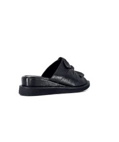 Ivoire-354 Ivoire 107911 Cuir Noir Mules