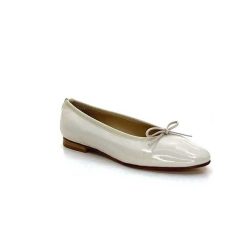 l'arianna L'Arianna 1705 Cuir Vernis Creme Ballerines