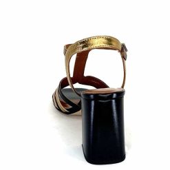 Ivoire0352 Ivoire K252 Mare 2 Cuir Noir Bronze Sandales