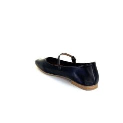 We Do Ivoire 55362 Cuir Noir Ballerines