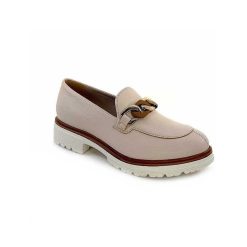 Ivoire0130a Ivoire 8B5118 Cuir Creme Mocassins