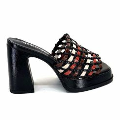 noa harmon Noa Harmon 9711 M06 Cuir Noir Multicolore Mules