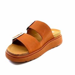 Fitflop Fitflop He8/592 Cuir Camel Mules