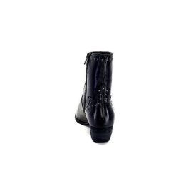 Ivoire0341a Ivoire Ar232 Cuir Noir Bottines