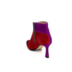 l'arianna L'Arianna Tr1672 Daim Prune Rouge Fushia Bottines