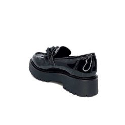 Ivoire0130a Ivoire 1M4158 Cuir Vernis Noir Mocassins