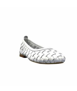 355-ivoire Ivoire 35.45.E201 Cuir Blanc Ballerines