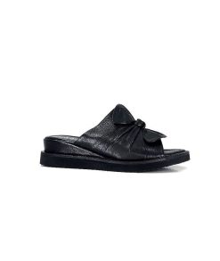 Ivoire-354 Ivoire 107911 Cuir Noir Mules