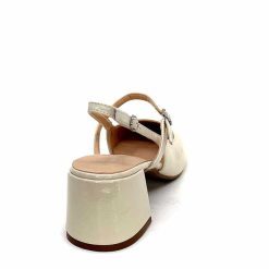 Ivoire0104a Ivoire A53097 Cuir Creme Escarpins