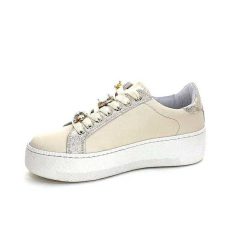 Méliné Meline Pf 7 Acc Var 9102 Cuir Beige Bijoux Baskets