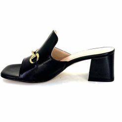 Ivoire0352 Ivoire K166 Caraibi2 Cuir Noir Mules