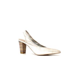 qootum- modascoop Qootum 13940 Luna Cuir Beige Escarpins