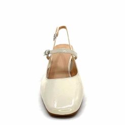 Ivoire0104a Ivoire A53097 Cuir Creme Escarpins