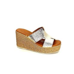 oh my sandals - innova footwear Ivoire 5458 Cuir Or Mules