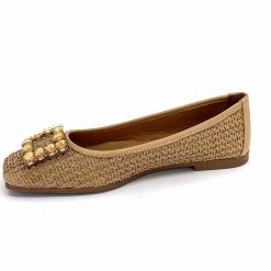 382-ivoire Ivoire 97574 Tk2 Raffia Beige Ballerines