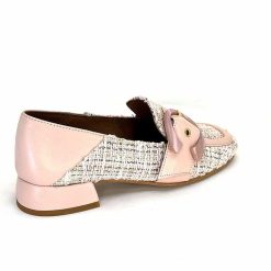 Philippe Morvan Philippe Morvan 5030 Pm01 Cuir & Textile Rose Mocassins