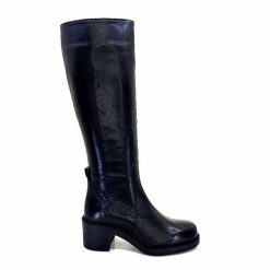 398-ivoire Ivoire 5282 Livv Cuir Noir Bottes