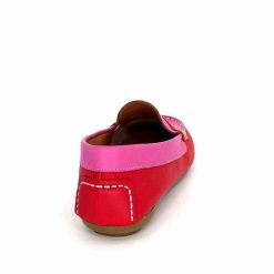 Ivoire0209b Ivoire 10322 Sauvage Cuir Rose Rouge Orange Mocassins