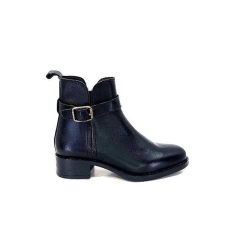 We Do Ivoire 99766 Cuir Noir Bottines