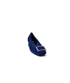 Requin Reqins Karisse Daim Bleu Ocean Ballerines